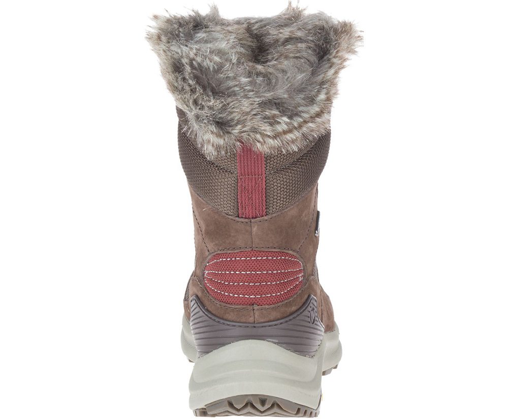 Botas Mujer - Merrell Ontario Tall Polar Waterproof - Marrones - DGNA-29576